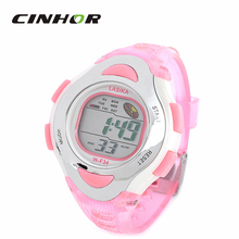 Relogio Feminino moda de mujer silicio banda de caucho reloj deportivo Digital resistente al agua reloj de pulsera w / reloj + Snooze – rosa ( 1 x 626 )