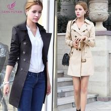 Autumn Winter Women Long Trench Coats 2015 Fashion Casual Double Breasted Women’s Overcoat Outwear Abrigos Mujer Dropshipping