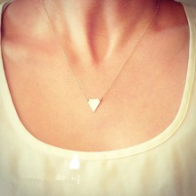 YWNZ2015 5 Free Shipping 2015 Fashion Jewlery Double Inverted Triangle Aolly Necklaces High Quality Necklaces