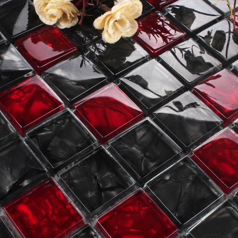 Red glass tile backsplash compra lotes baratos de red glass tile ...