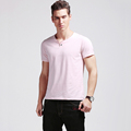 2016 Men Cotton Summer T Shirts Men s Casual Fashion Slim Fit Large Size Short Sleeved