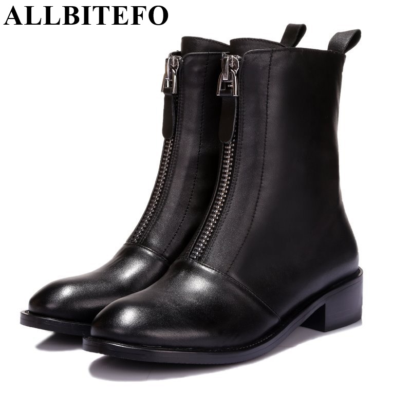 flat heel zipper boots