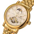MONICA Luxury Brand Tourbillon Women Watch Mens Mechanical Automatic Self Winding Watches Man Steel Band Wrist
