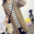 Fashion Autumn Winter New Casual Brief Long Motley Thick Knitted Cardigan Dress Sweater Jumper Jerseys with