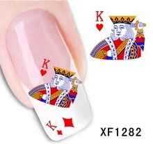 Artificial flowers, watermark nail stickers series XF1282
