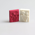 Customized classic mini Dandelion pattern DIY resin soap stamp mold soap chapter 4 3cm for making
