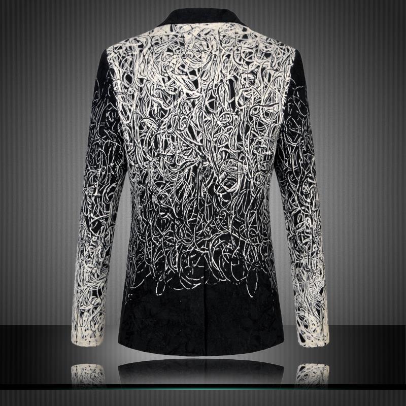2015             -5xl jaqueta masculina slim- blazer 