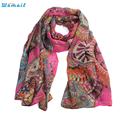 Modern Fashion Design 150cm 63cm lady Chiffon Scarves Women Silk Long Soft Shawl Printed Scarf clothes