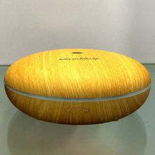 Новый специальный моделирование нло деревянные эфирное масло диффузор синий лампы ультразвуковой очиститель воздуха увлажнитель создатель бытовая техника