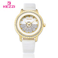 2016 New Fashion Ladies Leather Crystal Rhinestone Watches Women Beauty Dress Quartz Wristwatch relojes de mujer