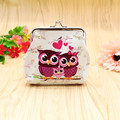 Excellent Quality Women Coin Purse Owl Printing Lady Change Purse Patent Leather Coin Wallet Female Money