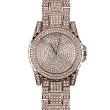 Ladies Luxury Brand Fashion Women Watches Rose Gold Quartz Watches Ladies Rhinestone Wrist watches Dress Watches