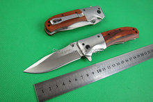 Browning DA51 mango de madera cuchillo plegable 56HRC 5Cr13 tácticas de supervivencia cuchillos herramientas acampar envío gratis
