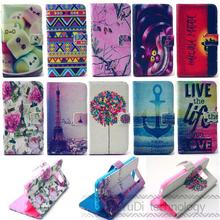 For Samsung Galaxy S6 G9200 SM-G920 fashion print style PU Leather Case Cover S6  Mobile Phone Accessories S3D25D