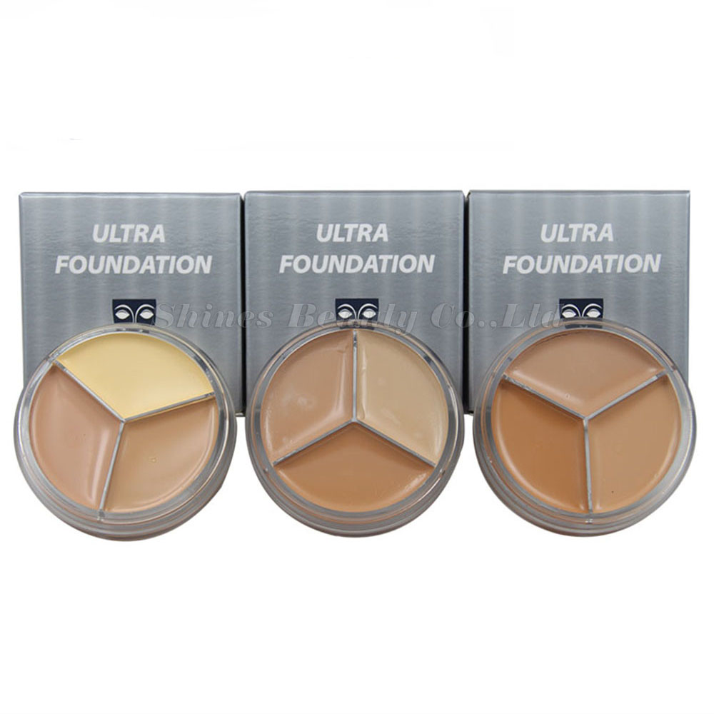 Kryolan 3 color Make up Concealer Paleta De Corretivo Foundation