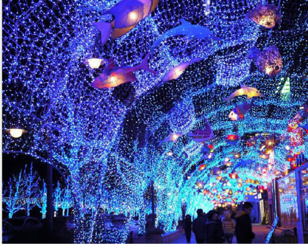 Wedding Party 210 LED Net Lights 3mx2m LED Giant fairy light Christmas decoration for xmas ...