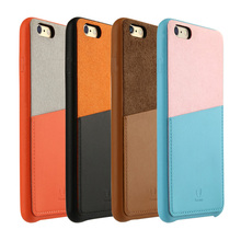 Baseus Fashion Hit color Leather Phone Case For Apple iPhone 6S 6 Encounter Series Mobile Cover
