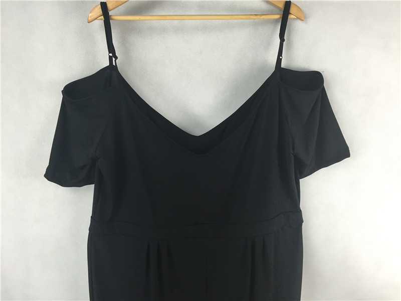 2019 Wholesale 5x 6XL Women Jumpsuits Plus Size Sexy Rompers Long Black Big Clothing Large Size ...