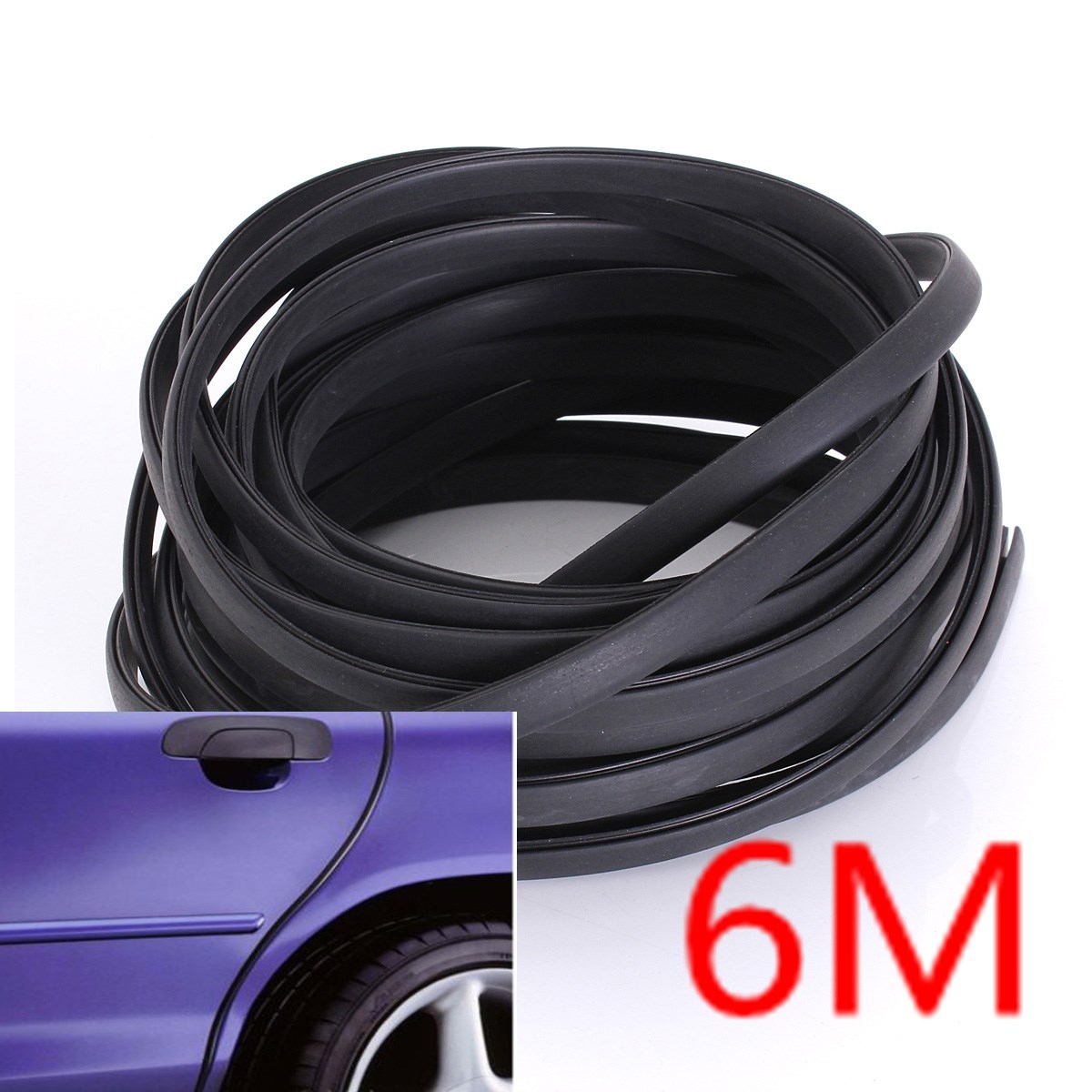 6M-Black-Moulding-Trim-Strip-Car-Door-Sc
