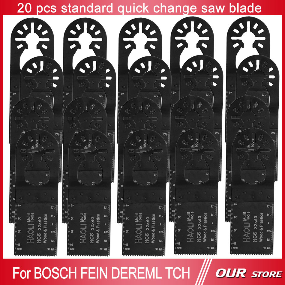 free shipping 20 pcs 32mm standard quick change oscillating tool saw blade for Fein Multimaster at