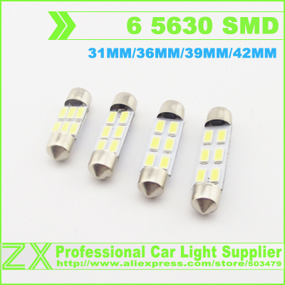 10 . / lot     canbus   6 5630 5730 SMD  50 - 55 lumens 31  36  39  42  6 SMD 