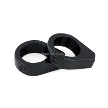 Motorcycle Pair 49mm Black Turn Signal Fork Clamp For Harley Softail FXSB 2013 2015 FXCWC 2009