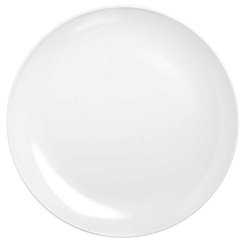 White Melamine Dishes. Parhoma White Melamine Home Dinnerware Set, 12 