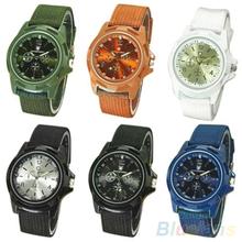 Men s Fashion Military Army Style Nylon Band Sports Analog Quartz Wrist Watch 1L4O 47UW