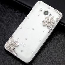 New Arrival Rhinestone Crystal Case Cover For xiaomi MIUI 2A 2S mi3mi4 hongmi red rice 2A note Hard Back phone cases
