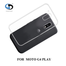New hot sale silicone mobile phone caseclear soft TPU cases for MOTO G4 Play free shipping