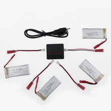 3.7V 800mah battery 1x 4in1 Charger JJRC H12C H12 V636 V686 V686G V686J V686K 2.4Gh 4CH 6-Axis UAV FPV RC Quadcopter Drone 4pcs