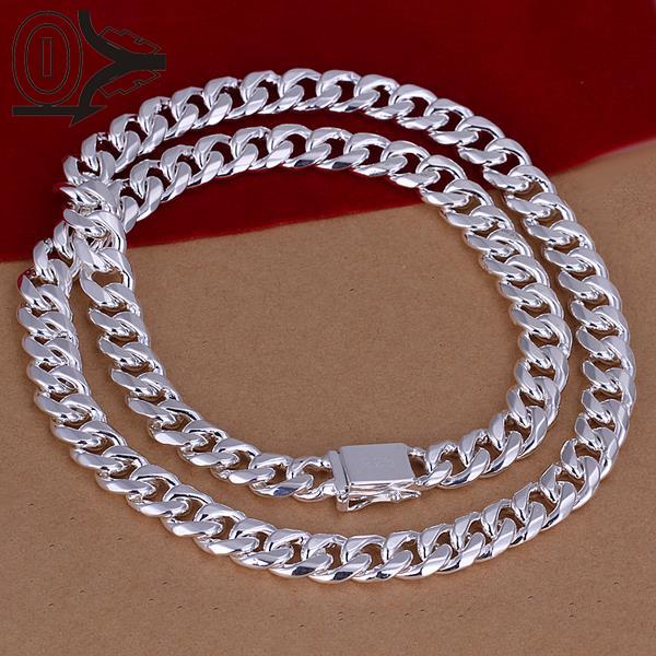 Free shipping factory price top quality 925 sterling silver jewelry necklace charming  lowest price  necklace SMTN011