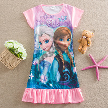 New 2015 summer style Anna Elsa dress children clothing girls dress kids girls princess dress girl