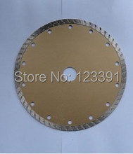 Envío gratis de corte húmedo 7 ” ( 180 ) * 25.4 * 2.4 * 10 mm llanta turbo segmento diamante vio la lámina para mármol / granito / de hormigón corte húmedo