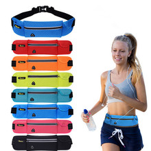 Fashion outdoor men women waist packs bags unisex sport fitness running nylon waistband for phone accessory men small travel bag