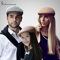 2016 Fashion Brand Men Women Children Black Khaki Gray Australian Wool Newsboy Cap Wholesale Female Male