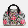 2016 New Ethnic Style Delicate Embroidery Shell Bag Women Fashion Casual Handbag Ladies Designer Small Bag