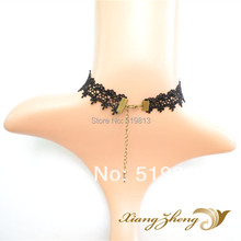 1162 Gothic Punk necklace false collar accessoriesJewelry Black Lace Vampire sexy Costume Jewelry Necklace