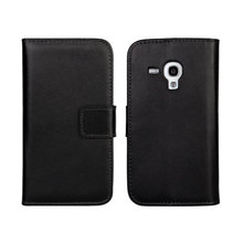 Genuine Leather Case Wallet Cover With Magnetic Buckle Luxury Full Card Flip Card Case For Samsung