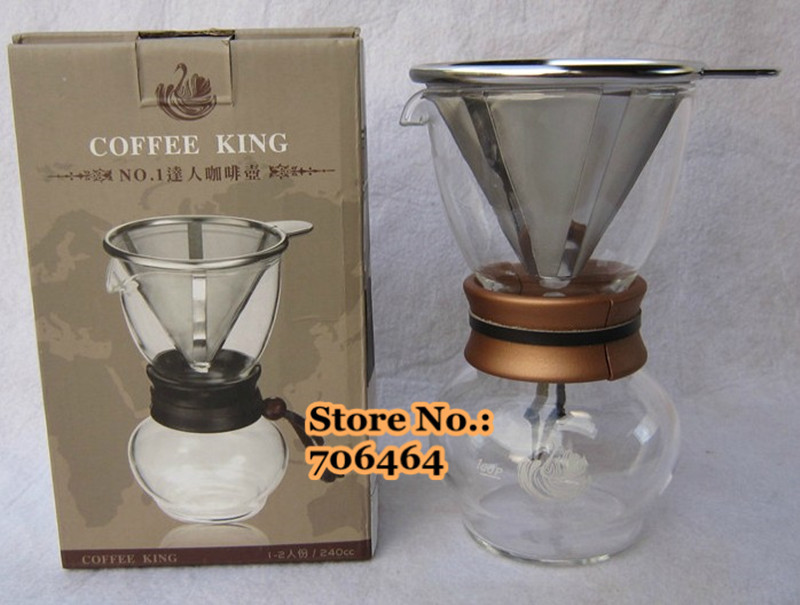 Aliexpress.com : Buy Free shipping Stainless steel filter coffee dripper/coffee driper 480cc ...