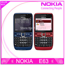 Original phone E63 QWERTY Keyboard Mobile Phone Bluetooth Wifi FM nokia E63 Cell Phone Free Shipping Refurbished