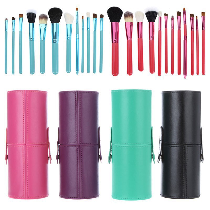 12PCS Makeup Brushes Cosmetic Set Eyeshadow Brush Blusher Make Up Brush Free Shipping Whloesale Price 