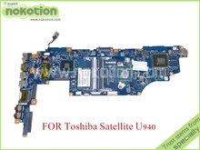 laptop motherboard for toshiba satellite U940 U945 i5-3317U LA-9161P MB K000136090 nvidia GeForce GT630M DDR3