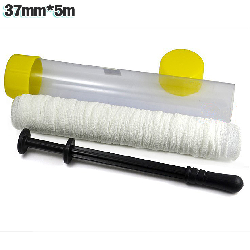 1 Piece Fishing PVA Mesh Tube Kits & Refills 37mm * 5m For Carp Fishing With Rubber Handle Baiting Boilie Loading Hair Accessory