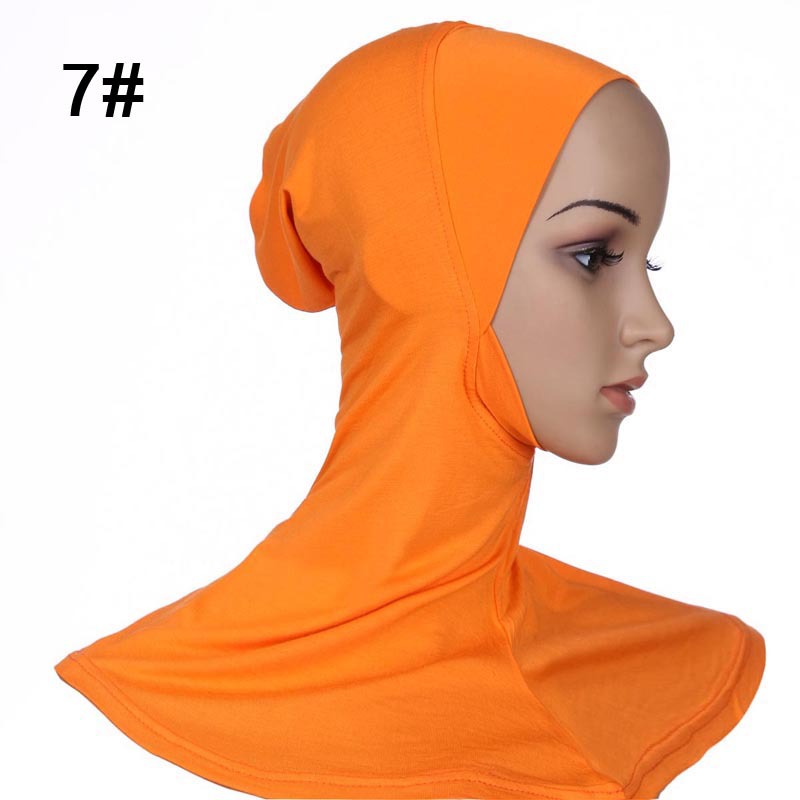 Muslim Islamic long hijab 7 orange