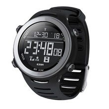 Forma de onda reloj para hombre macho reloj comercial automático reloj electrónico a prueba de agua negro negro amarillo