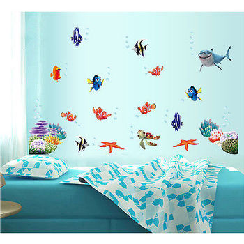 muurstickers kinderkamer oceaan aliexpress koop kleurrijke vissen haai nemo oceaan muurstickers kinderkamer oceaan aliexpress koop kleurrijke vissen haai nemo oceaan