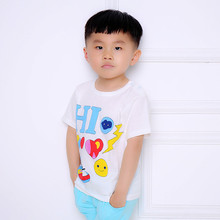 2016 New Baby Boys And Girls T-shirt Jacket Cute Animal Baby Cotton Shoulder Buckle T-shirt Children’s Clothing