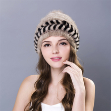 2016 new arrival mink fur hat for women winter dress 5 colors available beanies hat keep warm free size fashion hat