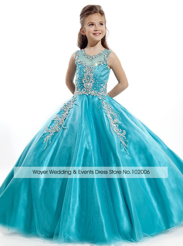 Online Get Cheap Blue Turquoise Flower Girl Dress -Aliexpress.com ...
